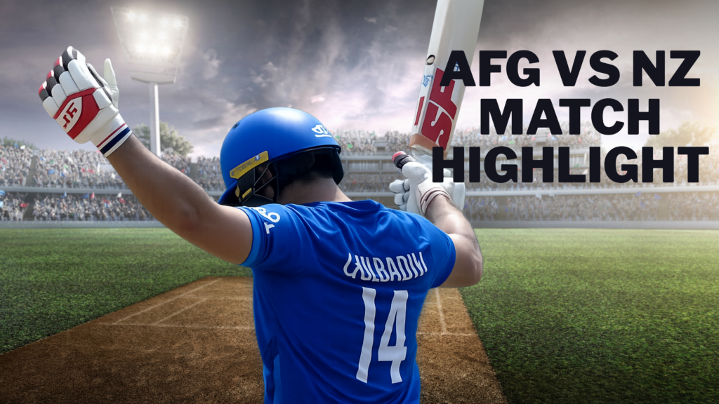 Afghanistan vs New Zealand match highlight