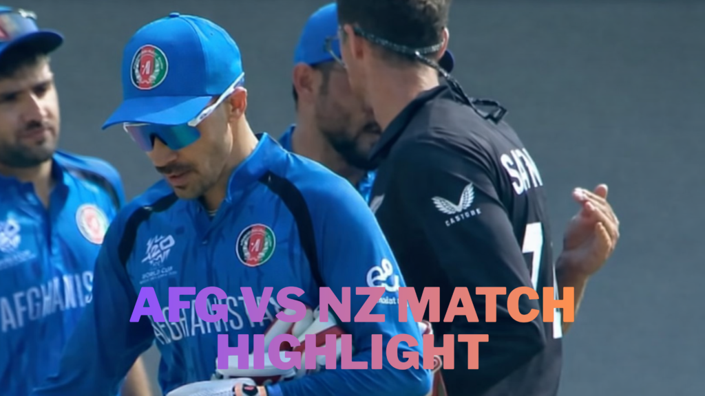 Afghanistan vs New Zealand match highlight