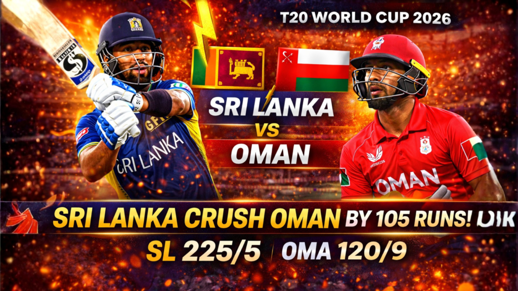 SRI LANKA vs OMAN today’s match result