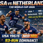 USA vs Netherlands T20 World Cup 2026 Full Scorecard & Analysis