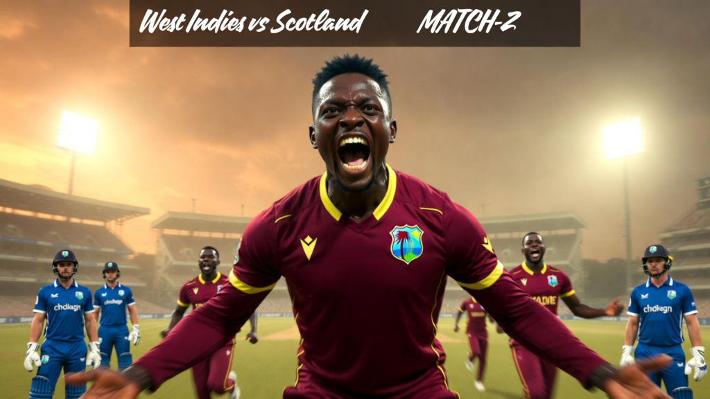 WI vs SCO match 2
